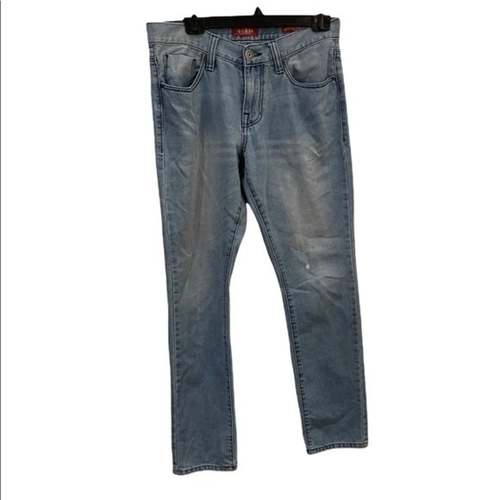 Guess Medium Rise Tapered Slim Halsted Fit Light Blue Jeans 32x32
Condition 8/10